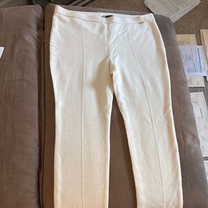 Luisa Spagnoli Cream Wool Pants